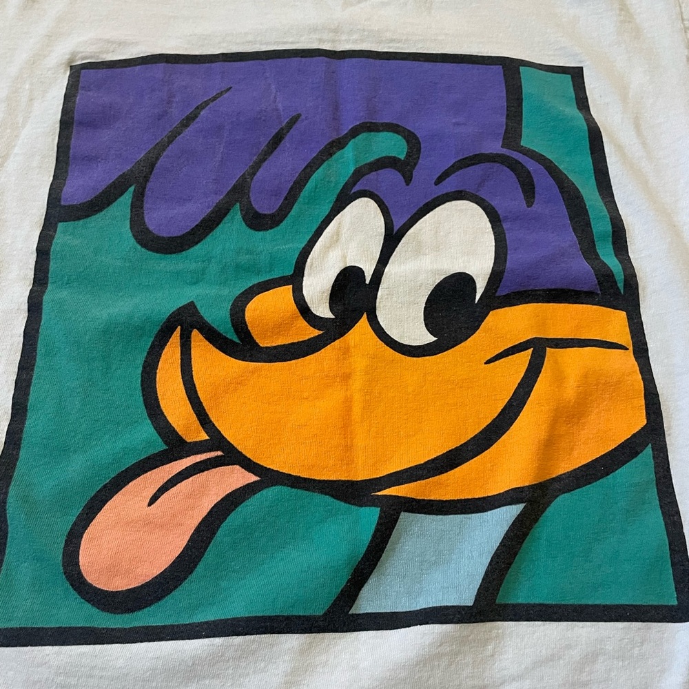 Vintage 1991 Road Runner Graphic Tee - Acme Clothing Co - Med/LG - White - Picture 3 of 8